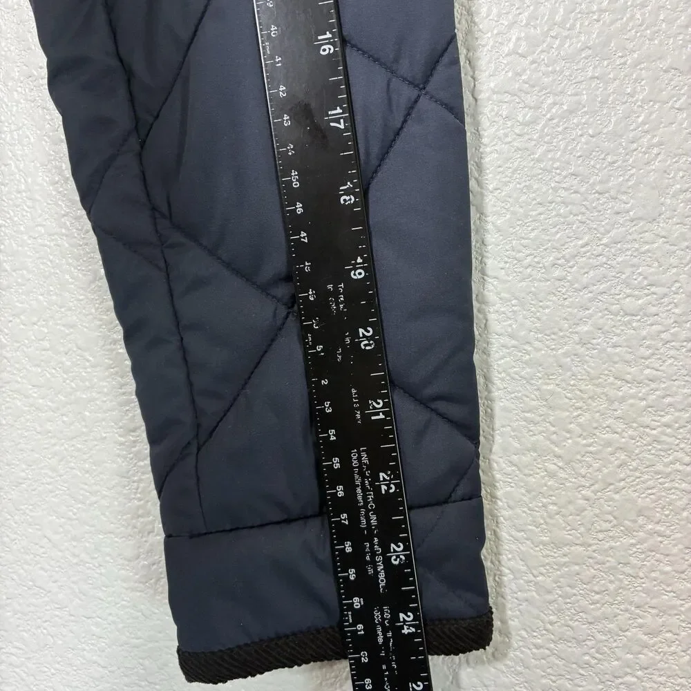 J.Crew Jacket Mens Small Navy Quilted Full Zip Stand Collar Pockets Insulated